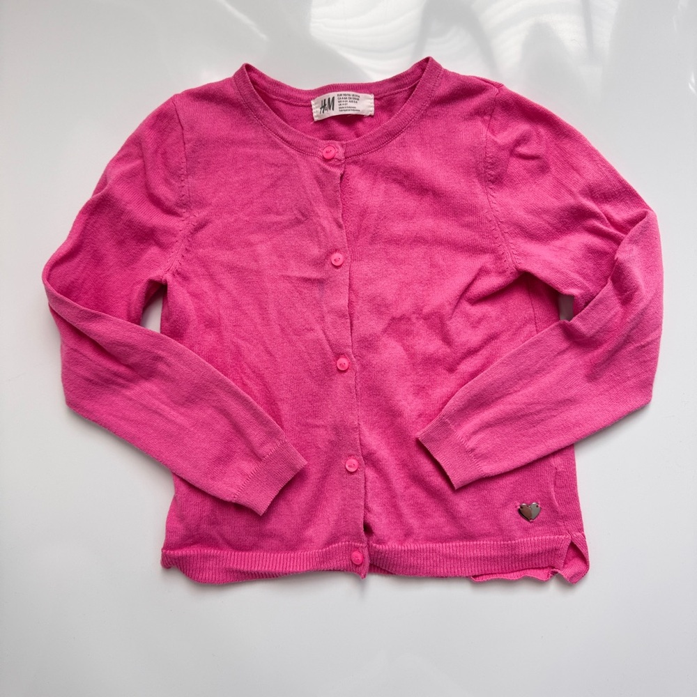 H&M 5T (4-6 Years) Kids Pink Cardigan (Girls)